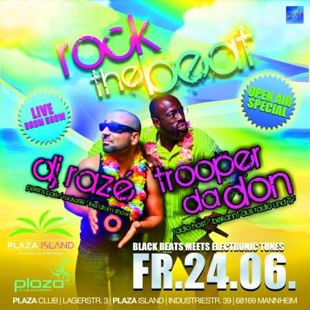 1.Rock The Beat - Open Air Werbeplakat