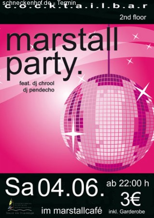 Marstallparty Werbeplakat