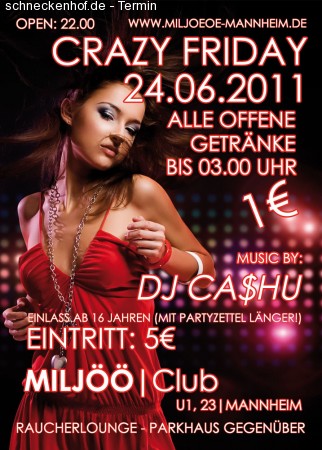 Crazy Friday Werbeplakat