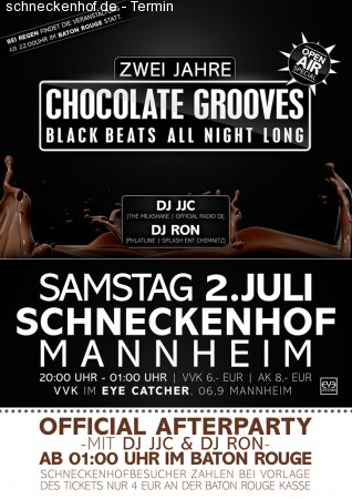 2Jahre Chocolate Grooves Teil1 Werbeplakat
