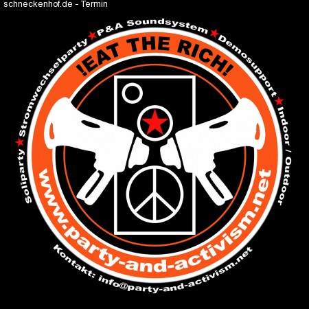 P&A Soliparty Werbeplakat