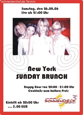 NY Sunday Brunch live Werbeplakat