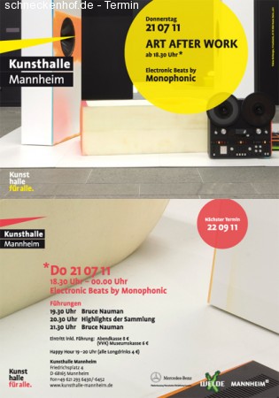 Art AfterWork - Clubbing&Kunst Werbeplakat