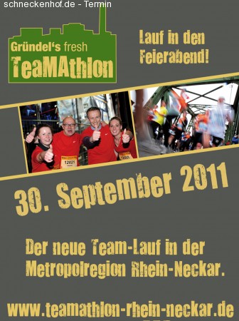 Gründel's fresh TeaMAthlon Werbeplakat