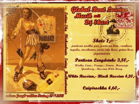 Global Beat Lounge Special Werbeplakat