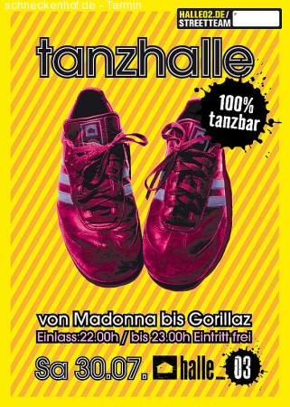 Tanzhalle Werbeplakat