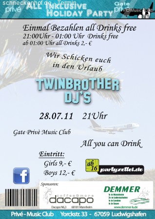 All Inclusive Holiday Party Werbeplakat