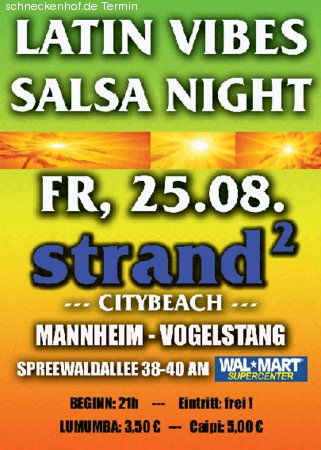 LATIN VIBES - SALSA NIGHT Werbeplakat