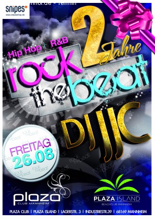 2 Jahre Rock The Beat Werbeplakat