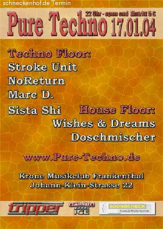 Pure Techno Werbeplakat