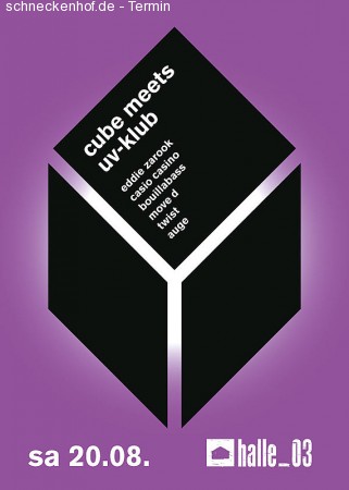 UV-klub meets Cube Werbeplakat