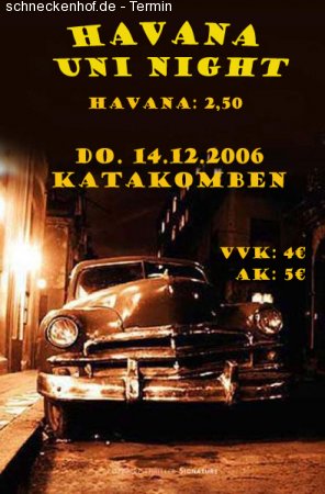 Havana Uni Night Werbeplakat