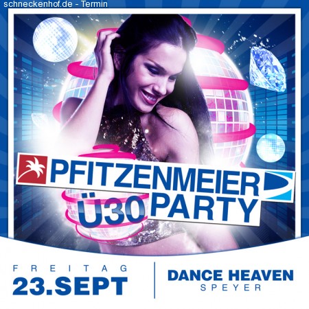 Pfitzenmeier Ü30 Party Werbeplakat