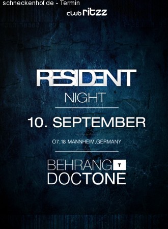 Resident Night Werbeplakat