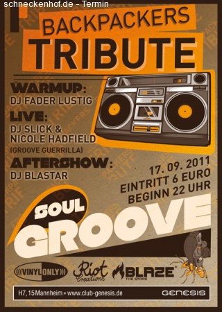 Backpackers Tribute Werbeplakat