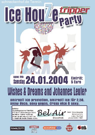 Ice Houze Party Werbeplakat