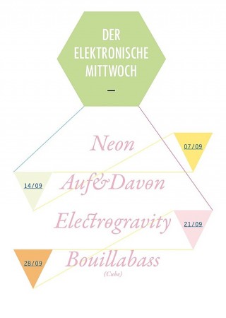 Der elektronische Mittwoch Werbeplakat
