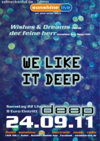 We like it deep Werbeplakat