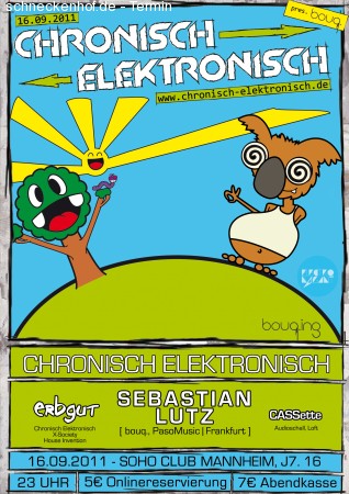 Chronisch Elektronisch & bouq Werbeplakat