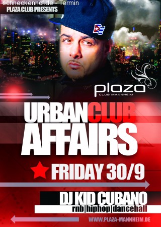 1. Urban Club Affairs Werbeplakat