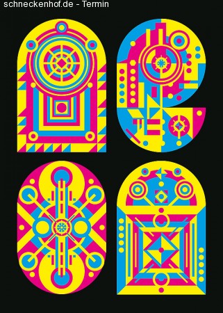 Neon mit Error & Punke Werbeplakat