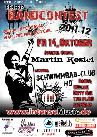1. Benefiz-Bandcontest Werbeplakat