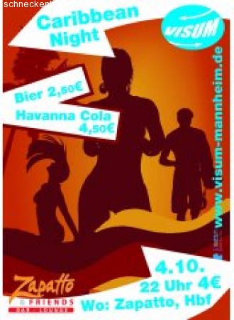 VISUM Caribbean Night Werbeplakat