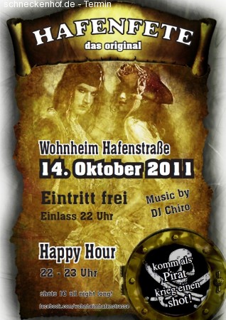 Hafenfete - das Original Werbeplakat