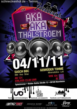 Fatboys present: AKA AKA live! Werbeplakat