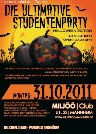 Die ultimative Studentenparty Werbeplakat