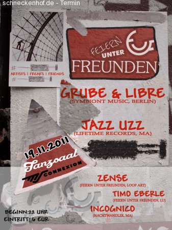 Feiern unter Freunden Werbeplakat