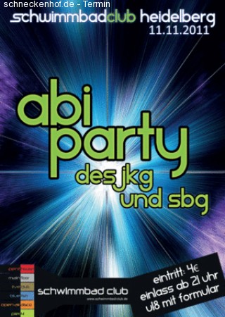 Abi-Party JKG & SBG Werbeplakat