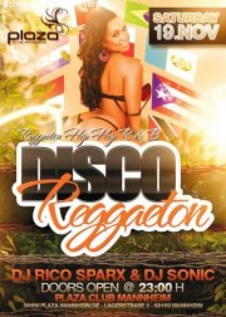Disco Reggaeton - Rico Sparx Werbeplakat