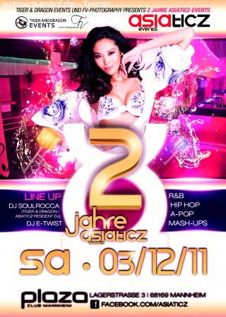2 Jahre Asiaticz-Events Werbeplakat