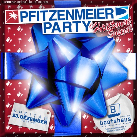 Pfitzenmeier X-MAS Party Werbeplakat