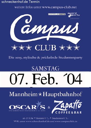 Campus Club VI Werbeplakat