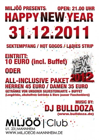 Happy New Year Werbeplakat