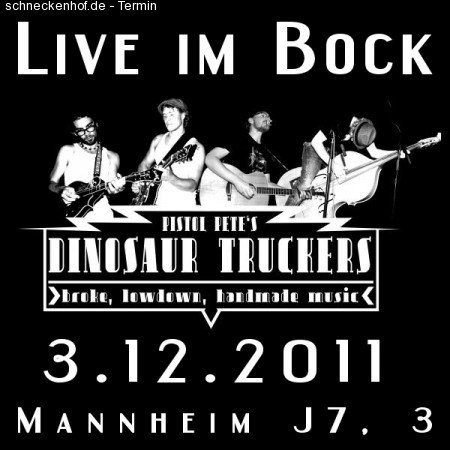 Pistol Pete's Dinosaur Trucker Werbeplakat