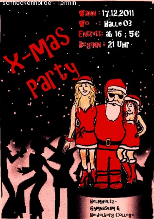 X-Mas Party Werbeplakat