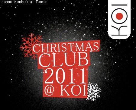 Christams House Rot auf Weiß Werbeplakat