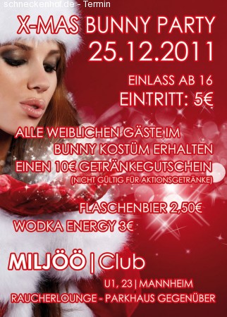 Bunny Night X-Mas Special Werbeplakat