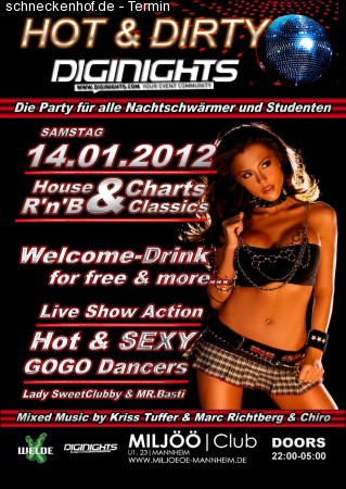 Hot & Dirty diginights Werbeplakat