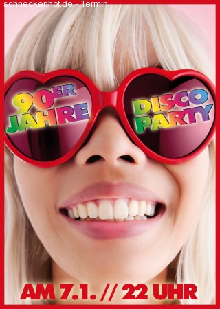 90er Party Werbeplakat