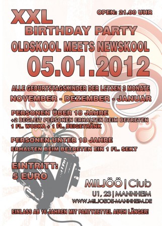 Birthday Party XXL Special Werbeplakat