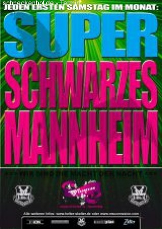 Super Schwarzes Mannheim Werbeplakat
