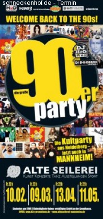 Swr3 präsentiert: 90er Party Werbeplakat