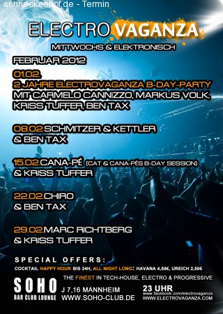 Electrovaganza Werbeplakat