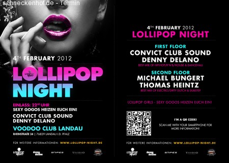 Lollipop-Night Werbeplakat