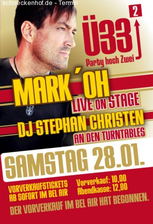 Ü33² Spezial mit Mark 'Oh Werbeplakat
