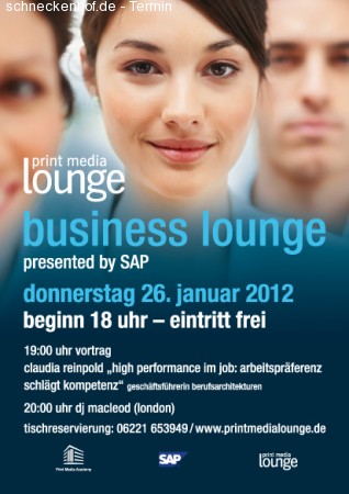 business lounge Werbeplakat
